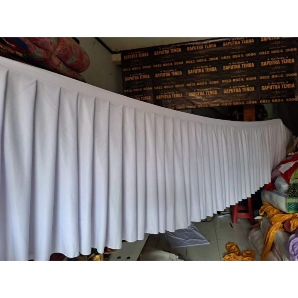 Jual SKRITING MEJA/ROK MEJA REMPEL TINGGI 100CM X PANJANG 600CM ...
