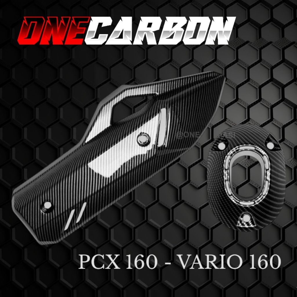 Jual Black carbon TUTUP KNALPOT PCX 160 CARBON DAN MONCONG PCX 160 ...