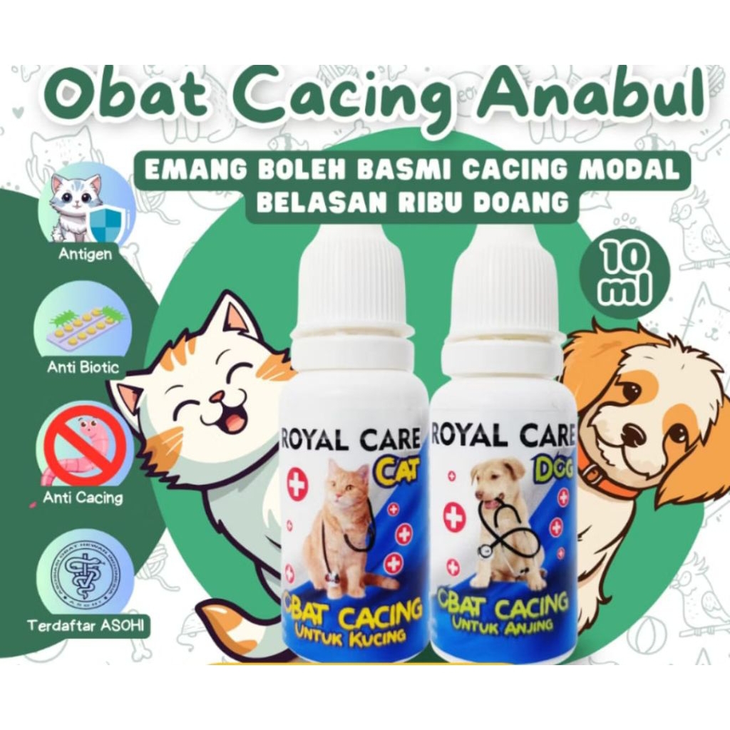 Jual RACING obat cacing kucing ROYAL CARE 10ml | Shopee Indonesia