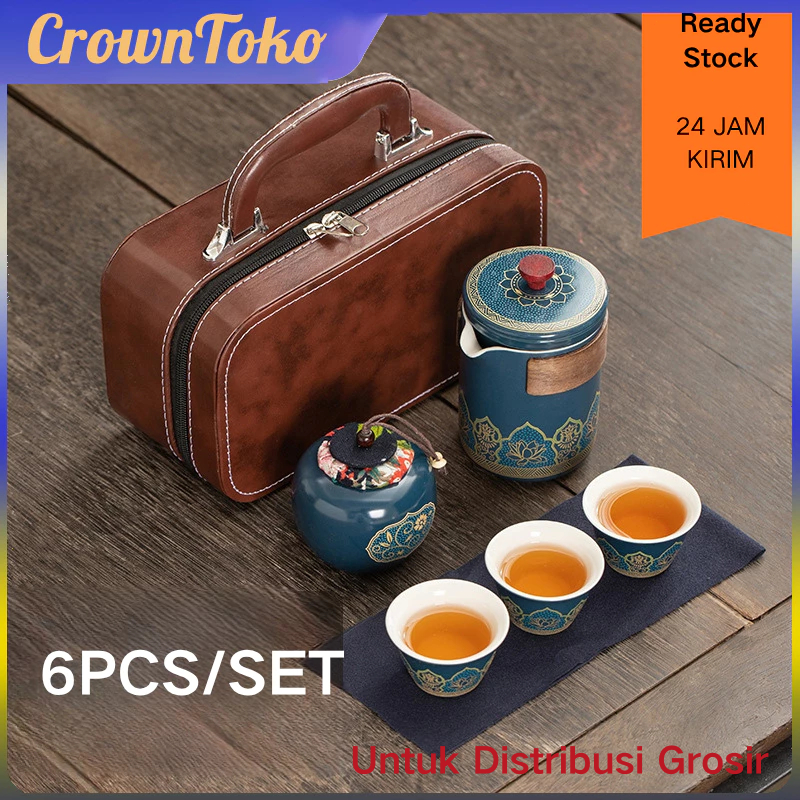 Jual Ready [Pecah Kami Ganti] Tea Set Gift Set Keramik Premium • 6pcs ...