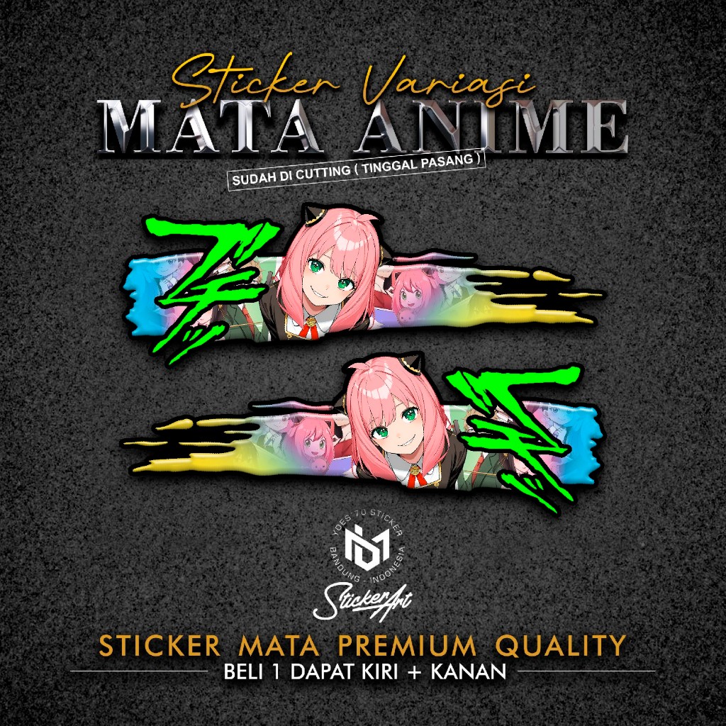 Jual STICKER MATA ANIME UNIVERSAL / STIKER MATA MODEL ANYA 2 / STIKER ...