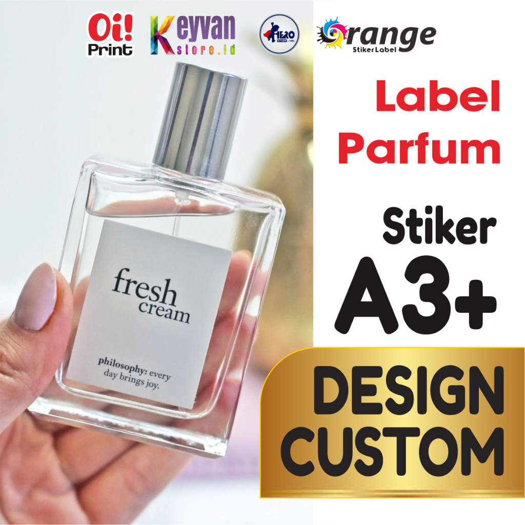 Jual Cetak Stiker Parfum / Label parfum / stiker parfum / sticker label ...