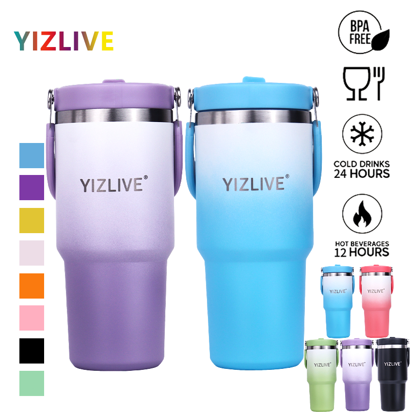 Jual Yizlive botol minum 600/750/900ML 304 tumbler stainless insulasi ...