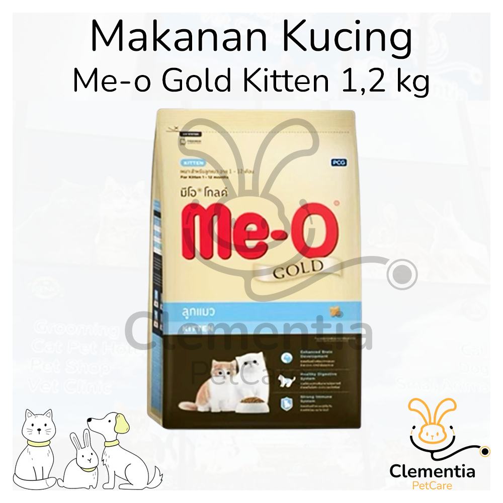 Jual Me-O Gold Kitten 1,2kg - Makanan Anak Kucing MEO Premium - Dry Cat ...