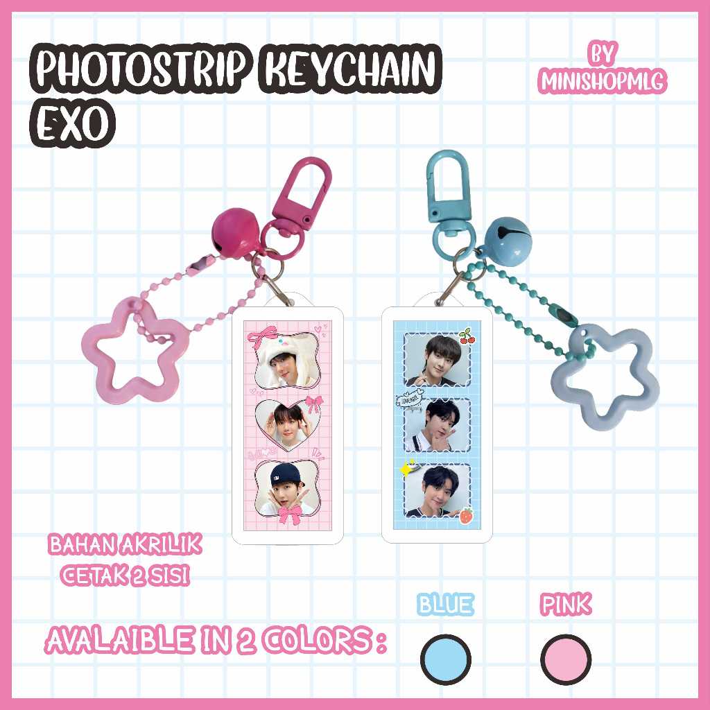 Jual FANMADE GANTUNGAN KUNCI EXO - KEYCHAIN EXO UNOFFICIAL - BAGCHARM ...