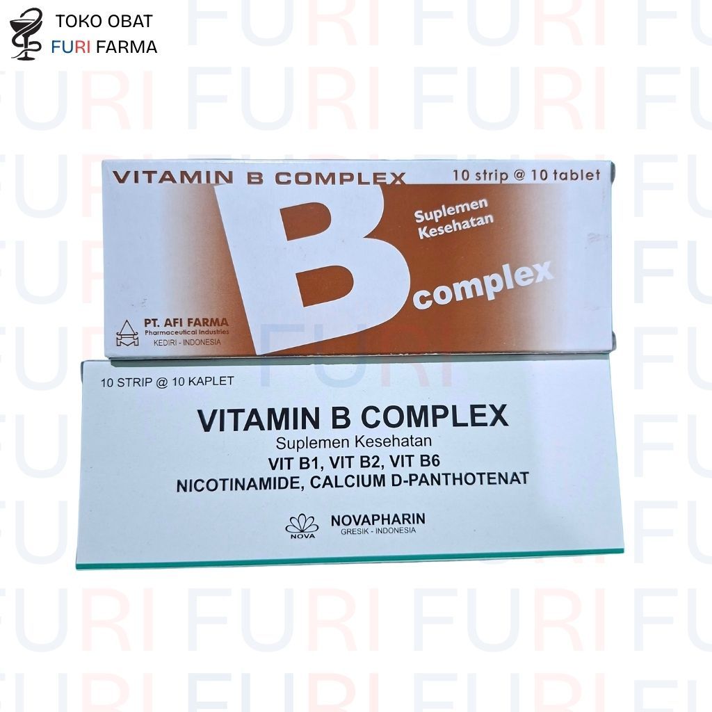 Jual Vitamin B Complex Novapharin 1 Strip (10 Tablet) - Vitamin B ...