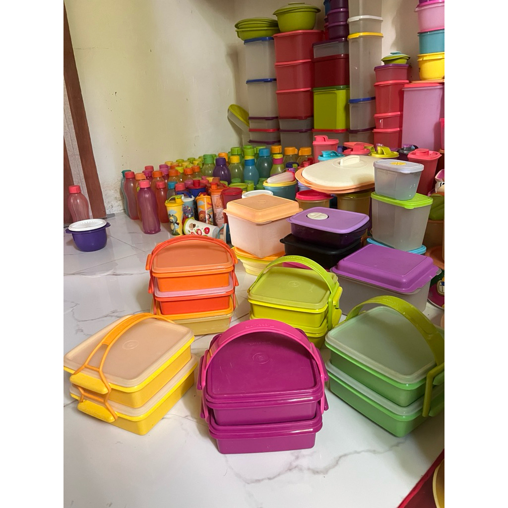 Jual Rantang tupperware second Carry all set dan CTG tupperware clik to ...