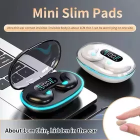 X55 TWS Bluetooth Earphone Invisible Wireless Earbuds LED Display Suara Jernih Desain Unik