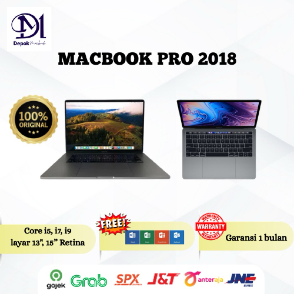 Jual MacBook Pro 2018 Layar 13inc Retina Second Original Bergaransi