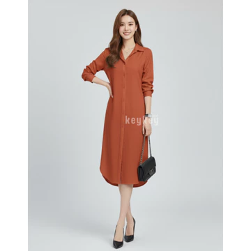 Key 0106 Dress ANASTASIA Size XL Wolfis Premium Dress Wanita Maxi Casual Hijabers Friendly