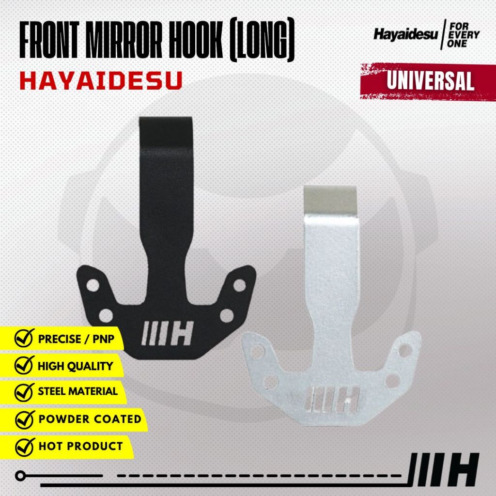 Front Mirror Hook Plat Gantungan Barang Spion Motor - Universal HAYAIDESU