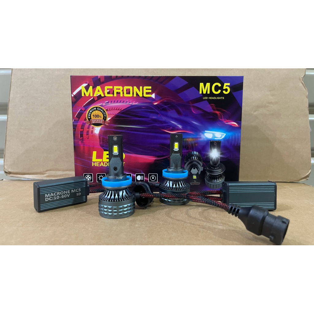 Jual Lampu Mobil Lampu Led Macrone MC5 6000K Putih Single H11 | Shopee ...