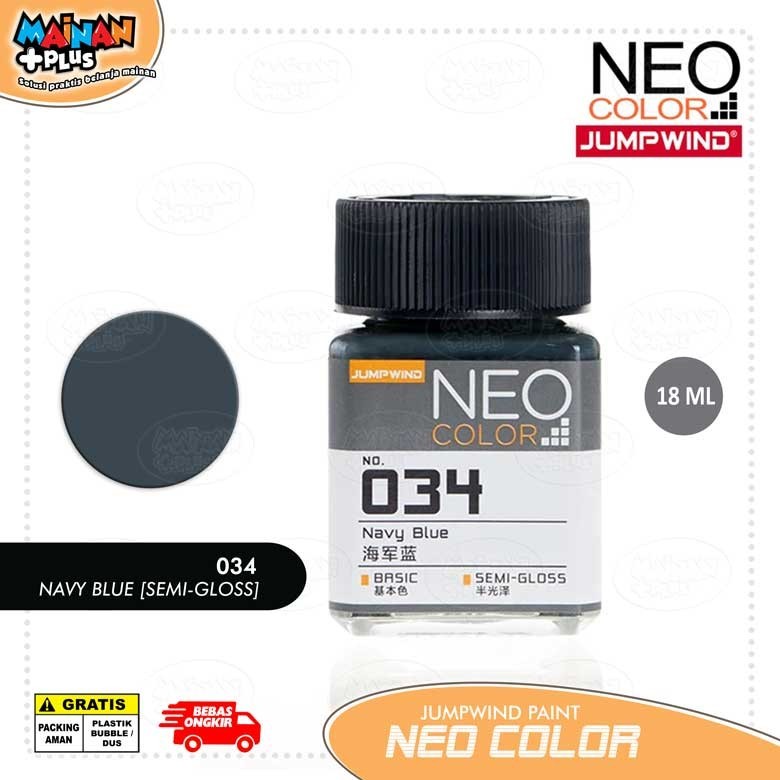 Jual JUMPWIND NEO COLOR 034 NAVY BLUE Cat Gunpla Gundam Model Kit Paint ...