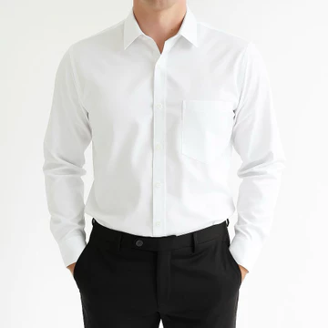 VERANO Kemeja Putih Pria Lengan Panjang Slimfit Bahan Katun Toyobo Kemeja Slimfit Bahan Adem