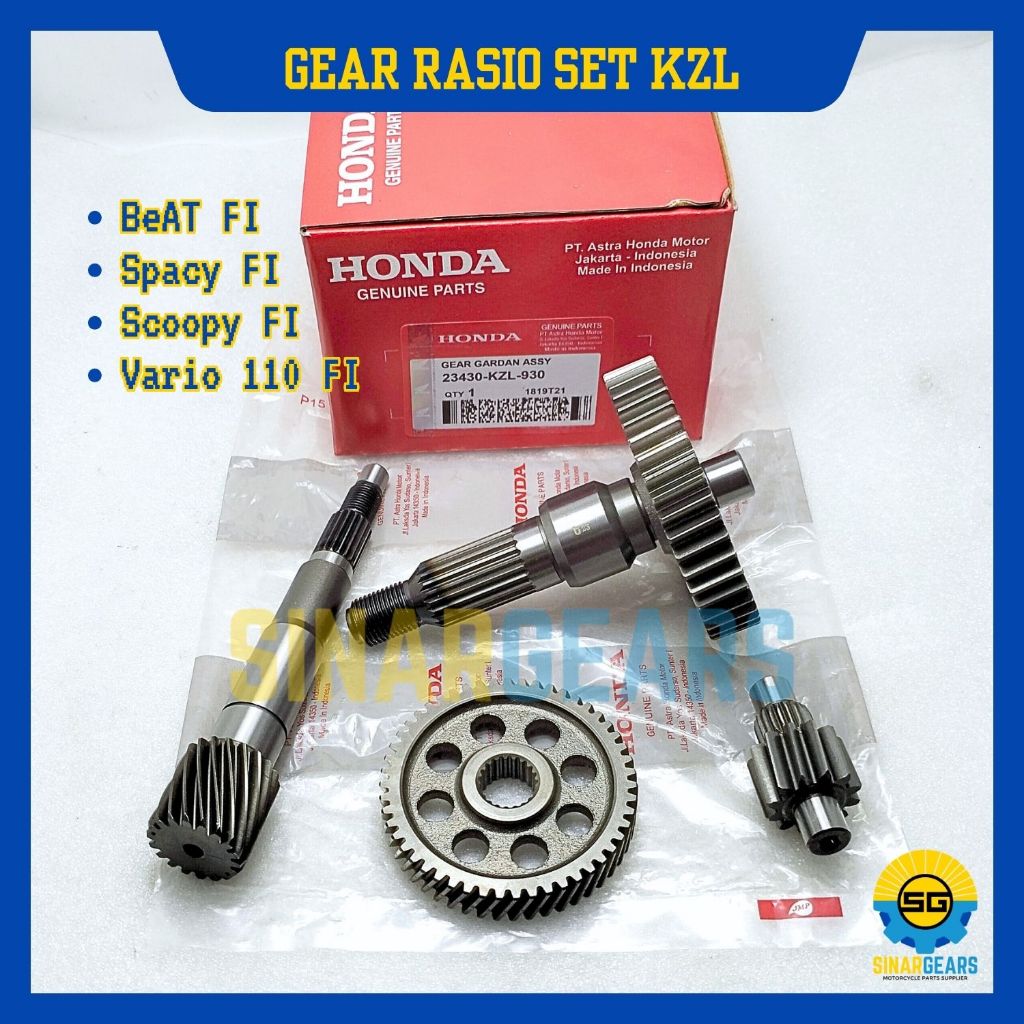 Jual Gear Rasio Set Original Honda KZL Gigi Rasio Beat FI Scoopy Spacy ...