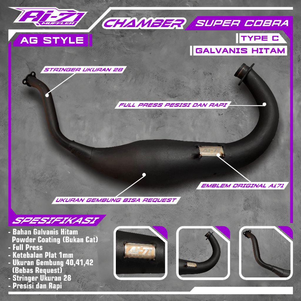 CHAMBER AG STYLE ORIGINAL Ai-71 TIPE C PRES FIINISING PODER COATING