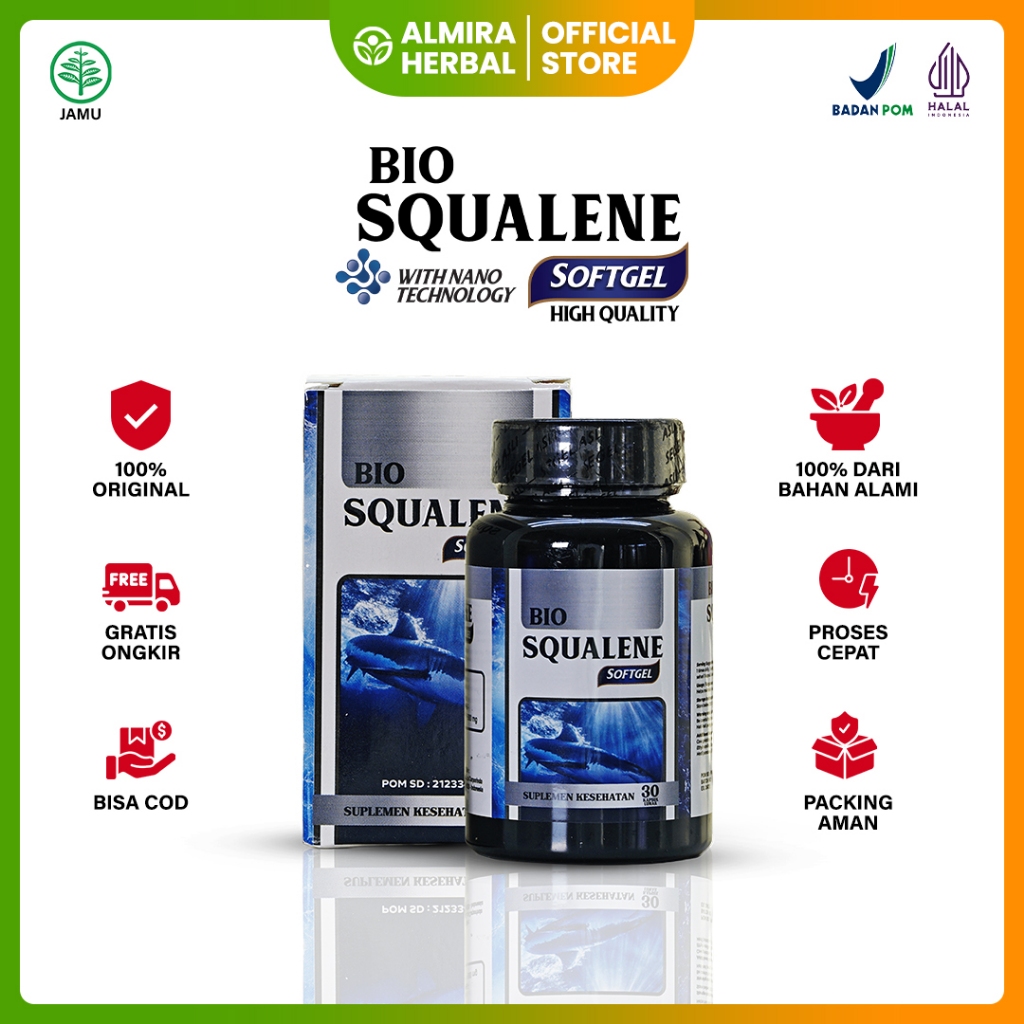 [OFFICIAL STORE] BIO SQUALENE SOFTGEL ASLI 100% ORIGINAL