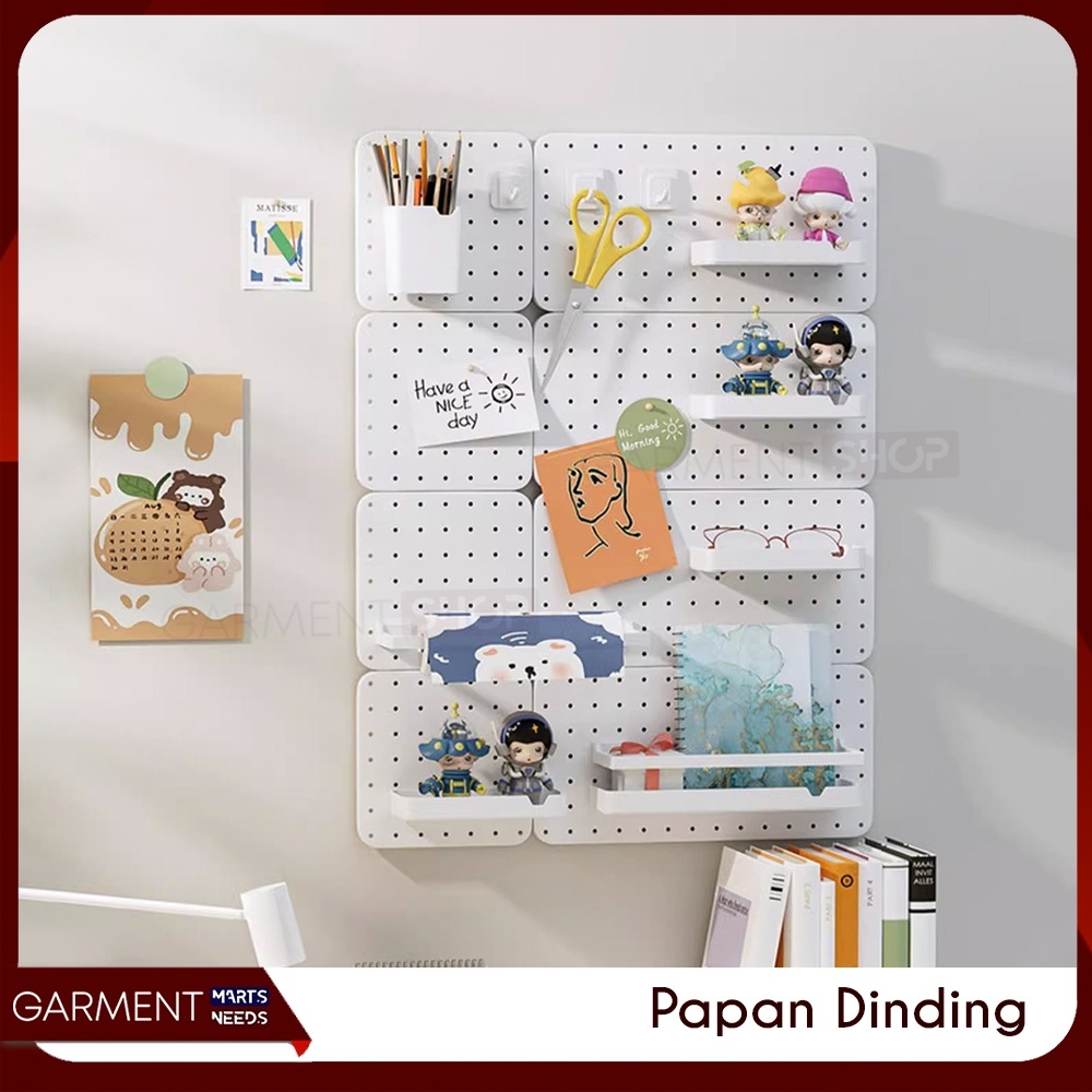 Jual Set Papan Dinding Lubang Dekorasi Aesthethic Minimalis Modern ...