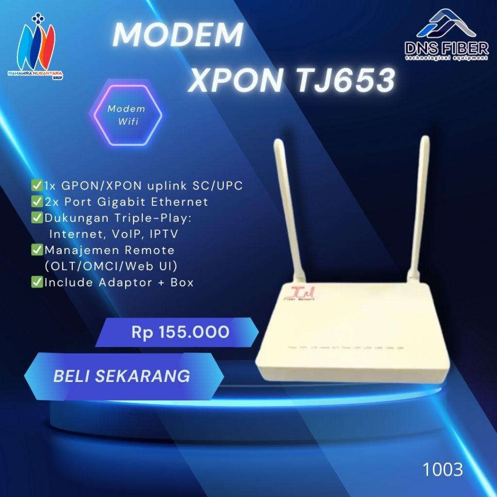 Jual MODEM WIFI XPON TJ653 | Shopee Indonesia