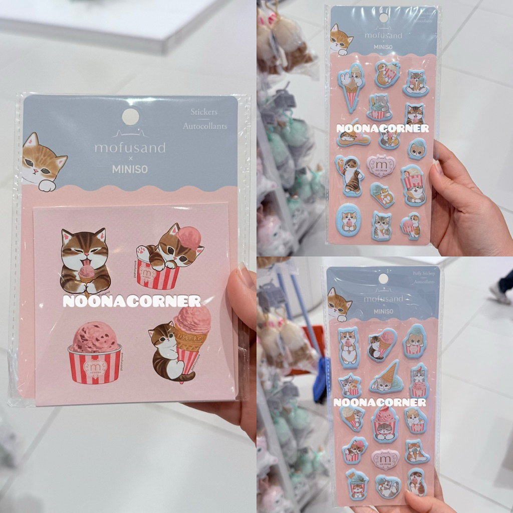 Jual Miniso x Mofusand ‼️ Puffy Stickers / Stiker Autocollants Mofusand ...
