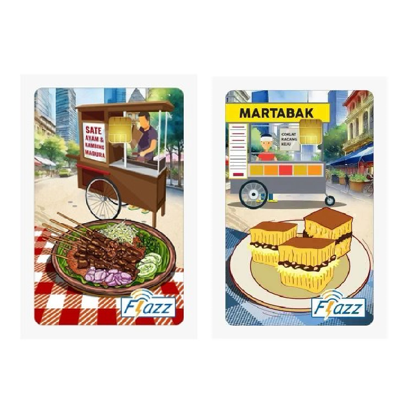 Jual Kartu Flazz Gen 2 Edisi Makanan Lokal | Flazz Sate Madura | Flazz ...