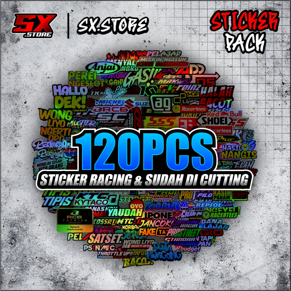 Jual Sx Store - Bisa Cod Stiker Motor Sponsor Racing Sudah Di Cutting ...