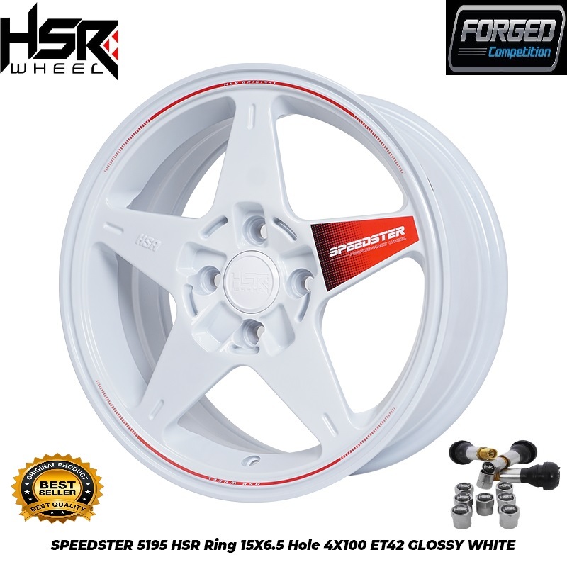 Jual VELG MOBIL RACING R15 HSR SPEEDSTER PCD 4X100 COCOK UNTUK BRIO ...