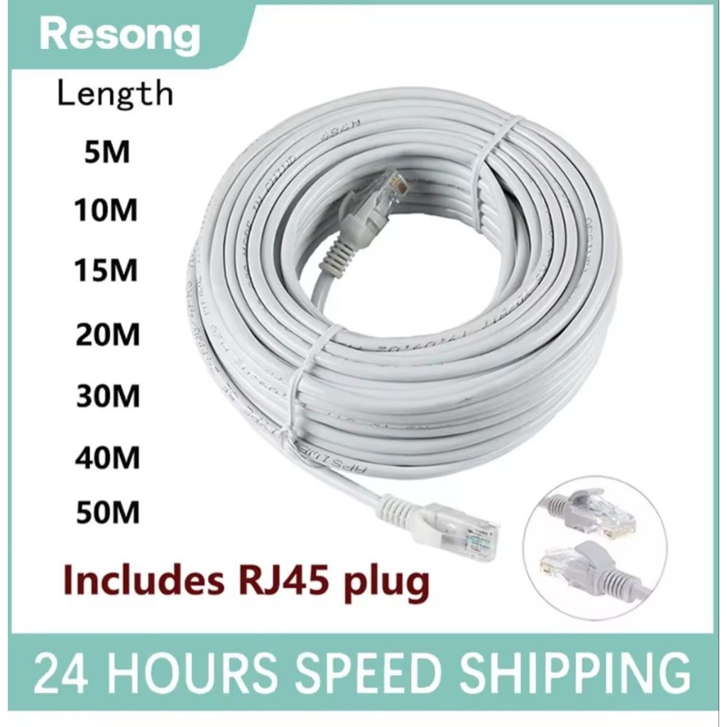 Jual Kabel Lan Kabel Data Cat 5E 5m 10m 15m 20m 25m 30m | Shopee Indonesia