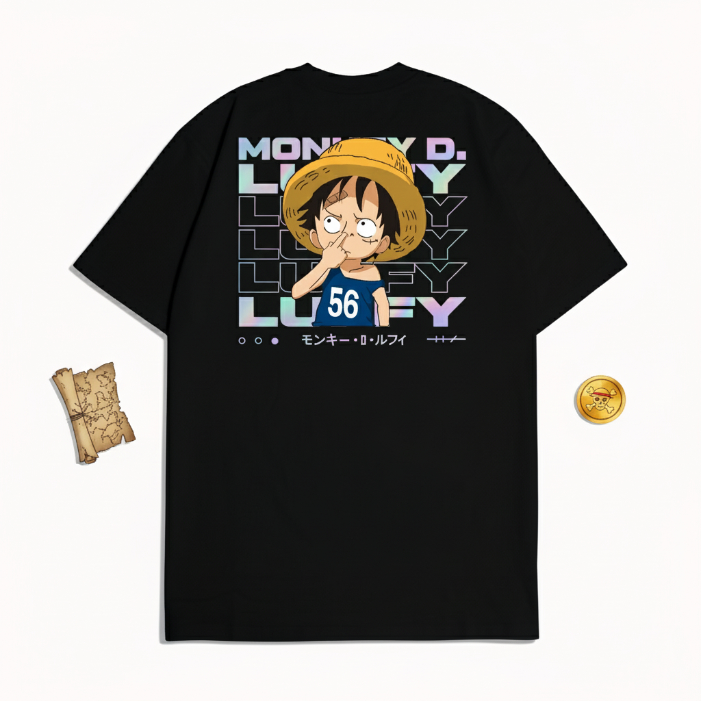 Jual KRMK Kaos T Shirt Baju Distro Unisex Gambar Anime ONE PIECE MONKEY ...