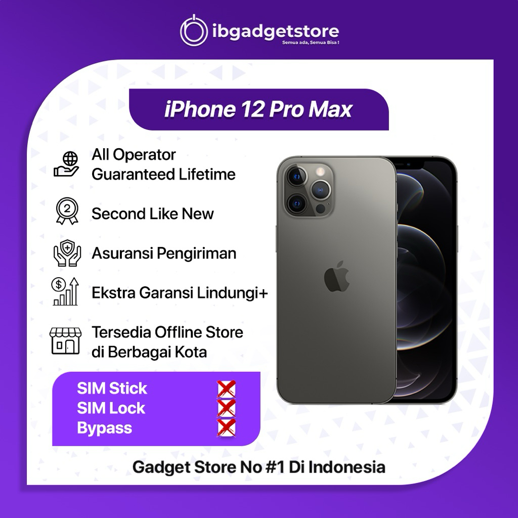 Jual IPhone 12 Pro Max Second Terlengkap Harga Terbaru November