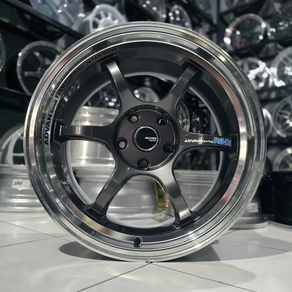 Jual velg racing advan rg d2 r18 lebar 8,5 pcd 5X114,3 velg mobil ring ...