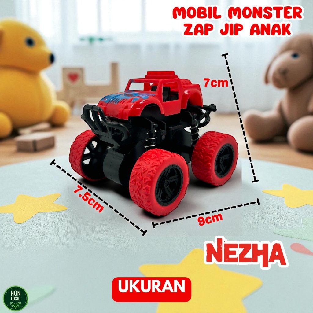 Jual Mainan Anak Mobil Monster Zap Mobil Jip anak Off Road 4 Drive ...