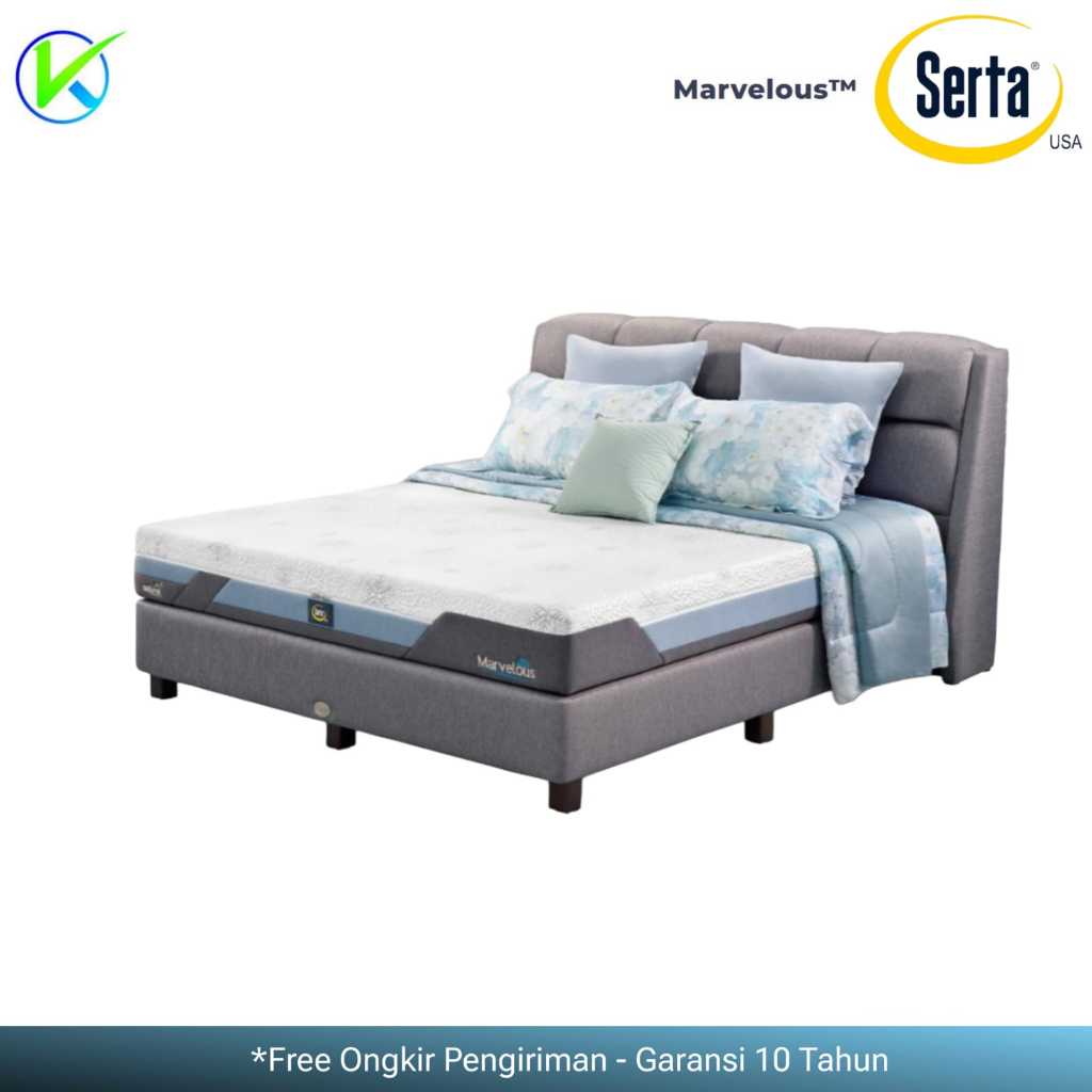 Jual Serta Kasur Spring Bed Marvelous HB Middletown ( Fullset ...