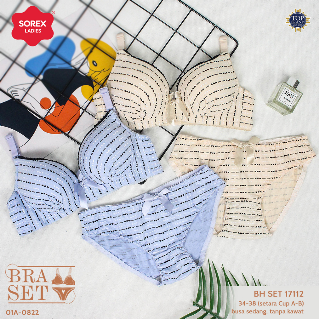 Jual Sorex Bra Set Kawat Kait 3 Setara Cup A-B + CD Cutting Mini BH Set ...