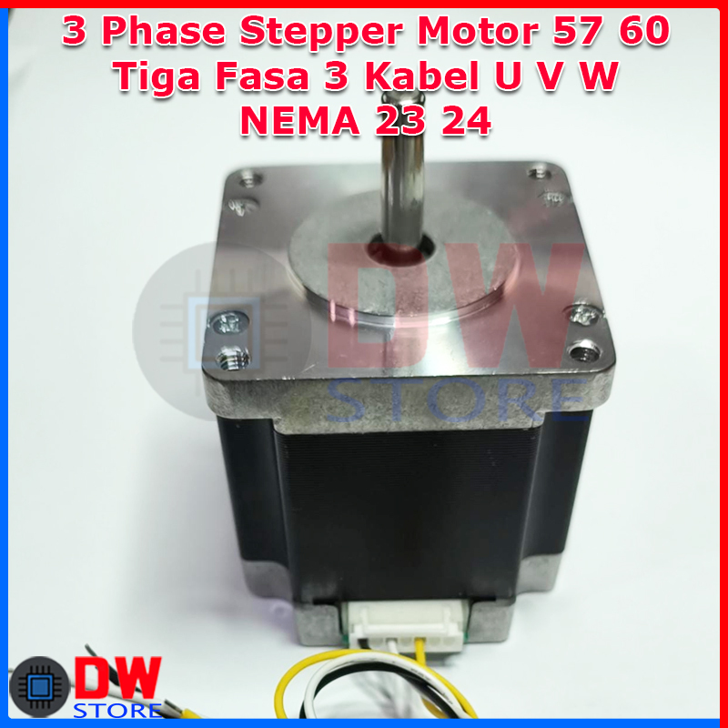 Jual 3 Phase Hybrid Stepper Motor 60 57 Nema 24 Nema 23 3 Fasa 3 Fase 3 ...