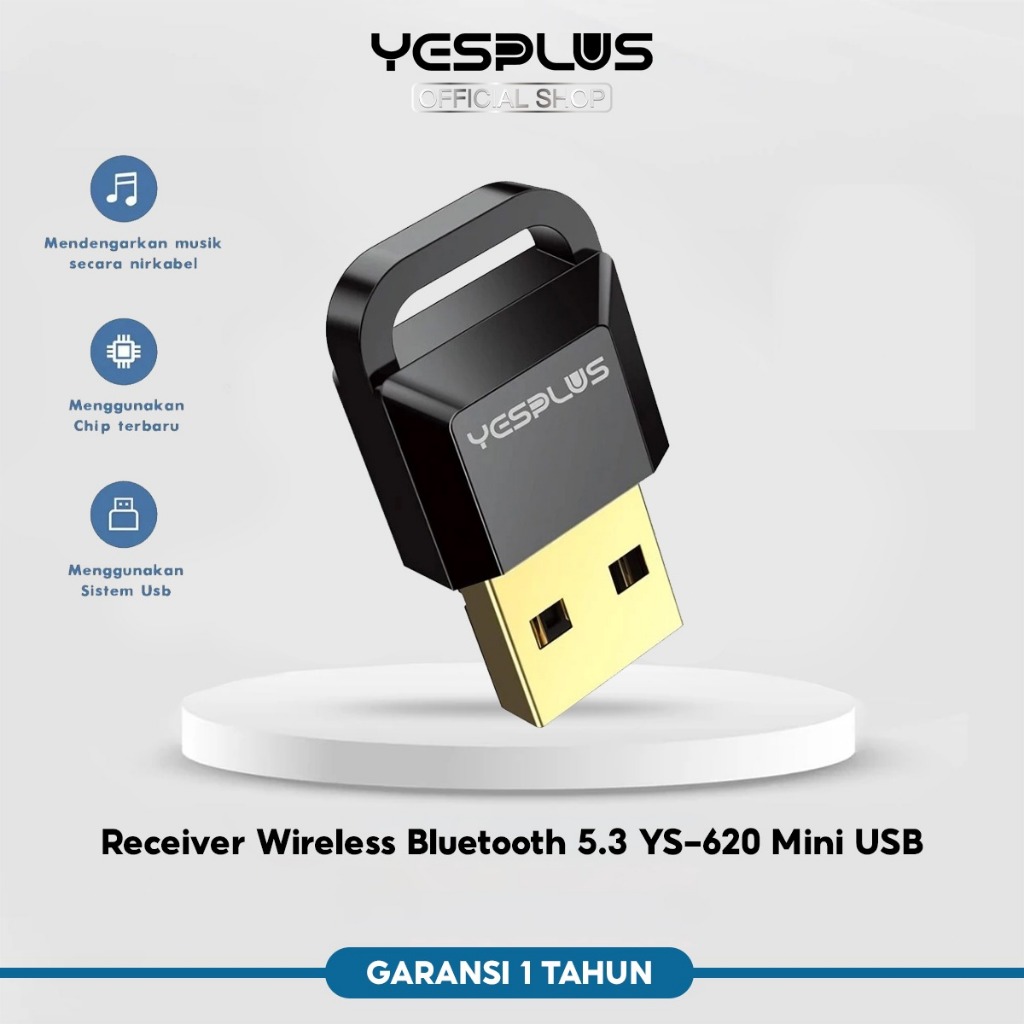 Jual YESPLUS Receiver Wireless Bluetooth 5.3 YS-620 Mini USB Bluetooth ...