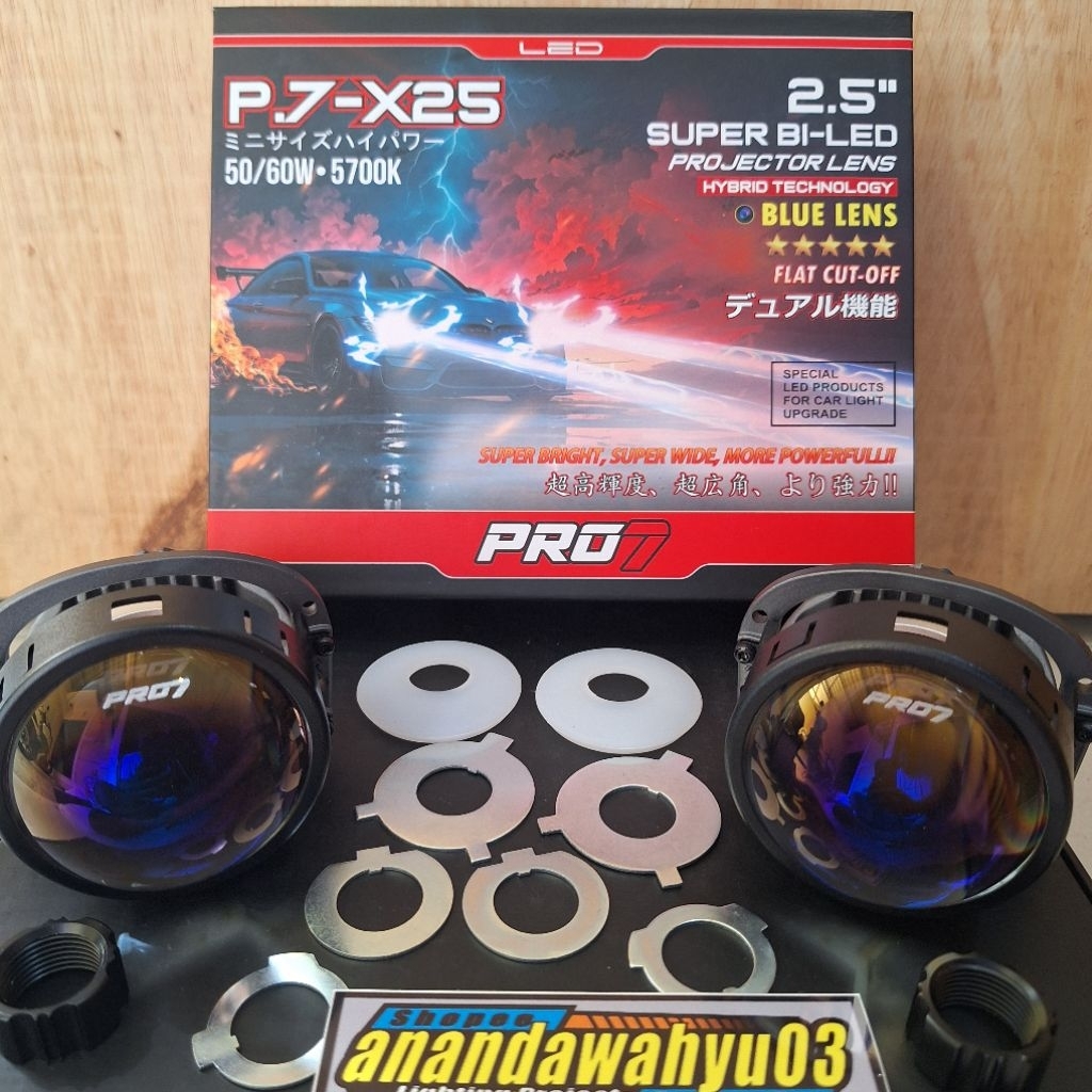 Jual PRO7 BILED P7X25 2.5INC 60watt 5700K PRO7 P.7-X25 2.5 INCH ...