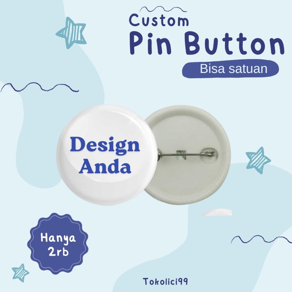 Jual (BISA SATUAN) PIN BUTTON CUSTOM UKURAN 44mm dan 58mm | Shopee ...