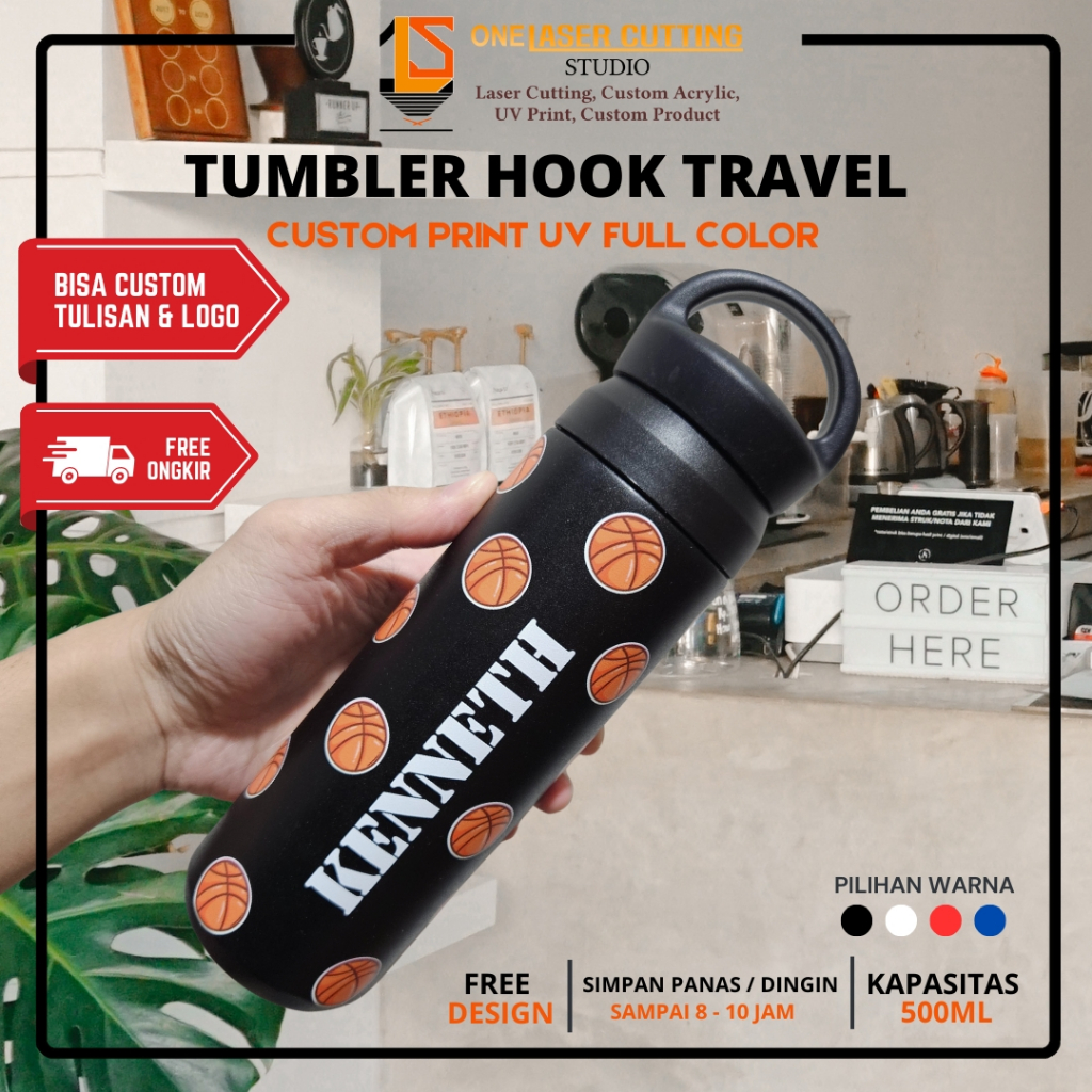 Jual Termos Travel Japan Hook 500 ml | Tumbler Stainless Custom UV ...