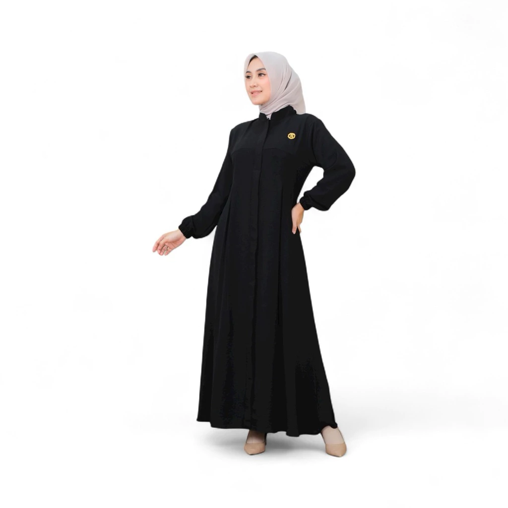 gamis katun adem tidak nerawang Gamis Salwa Dress crinkle airflow nyaman dipakai