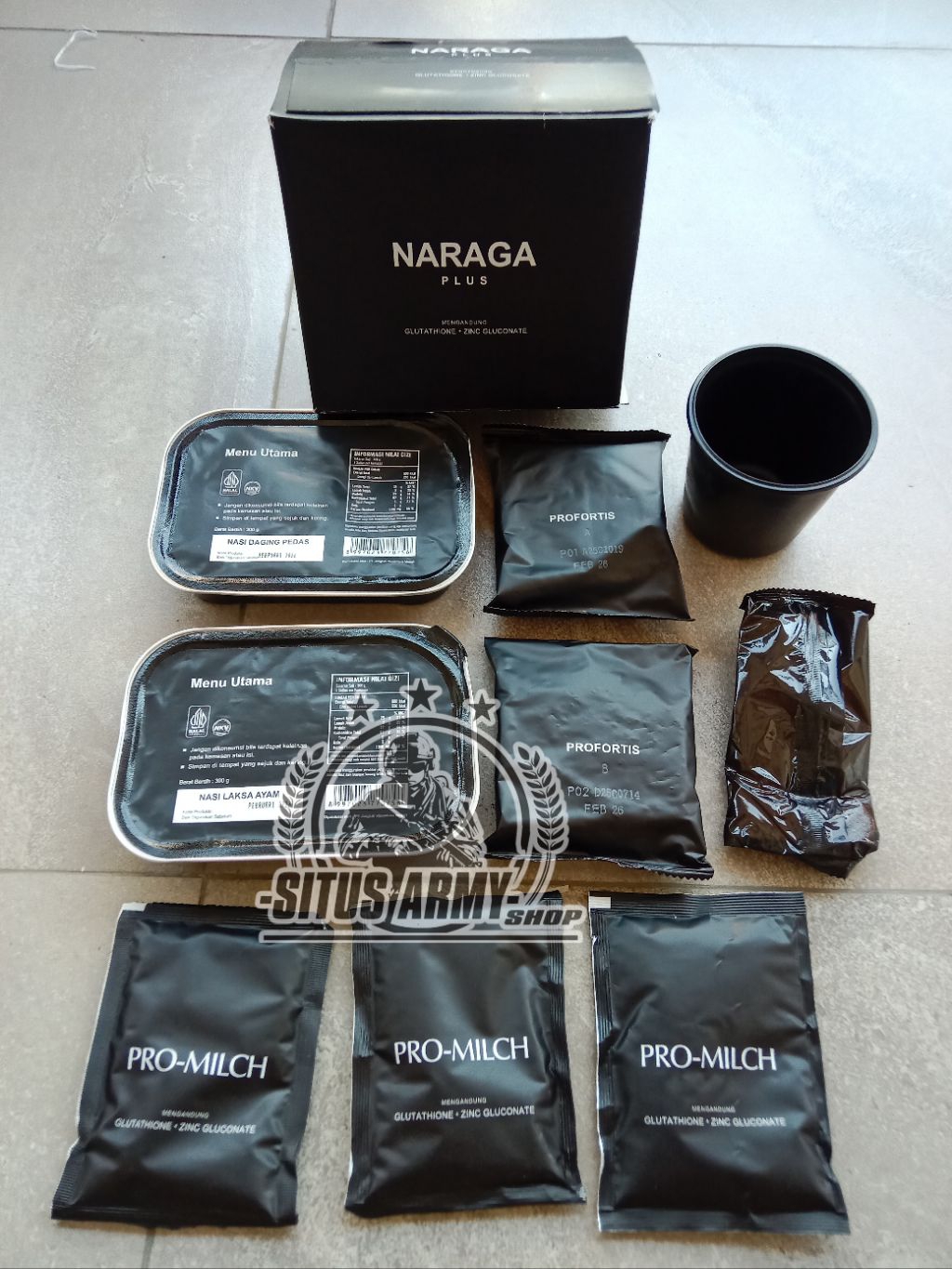 Jual 1 paket naraga plus. ransum tni exp. februari 2026. ransum tni ...