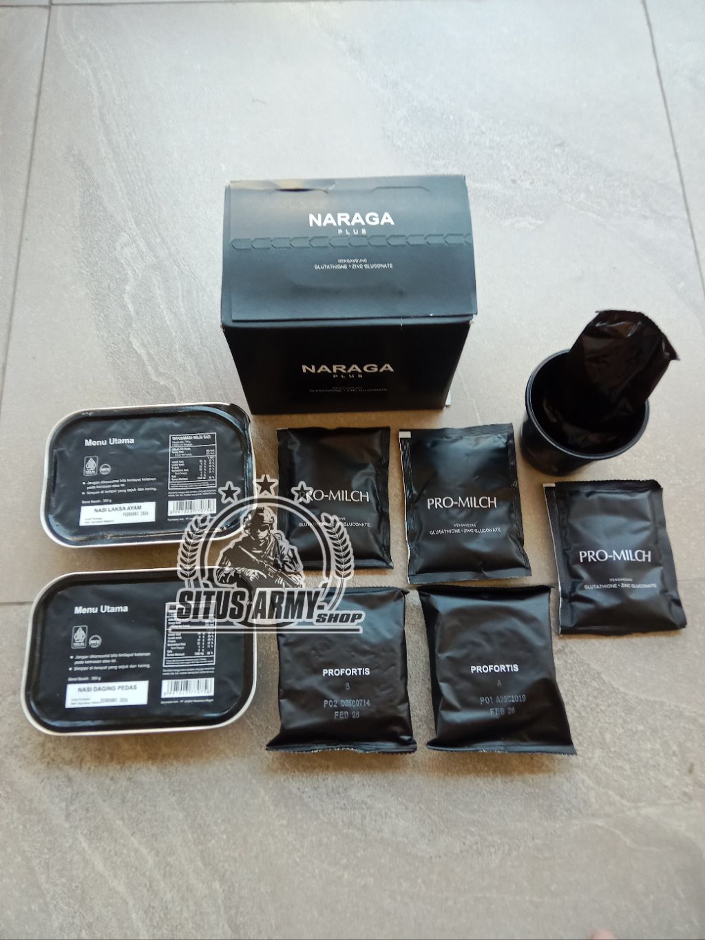 Jual 1 paket naraga plus. ransum tni exp. februari 2026. ransum tni ...