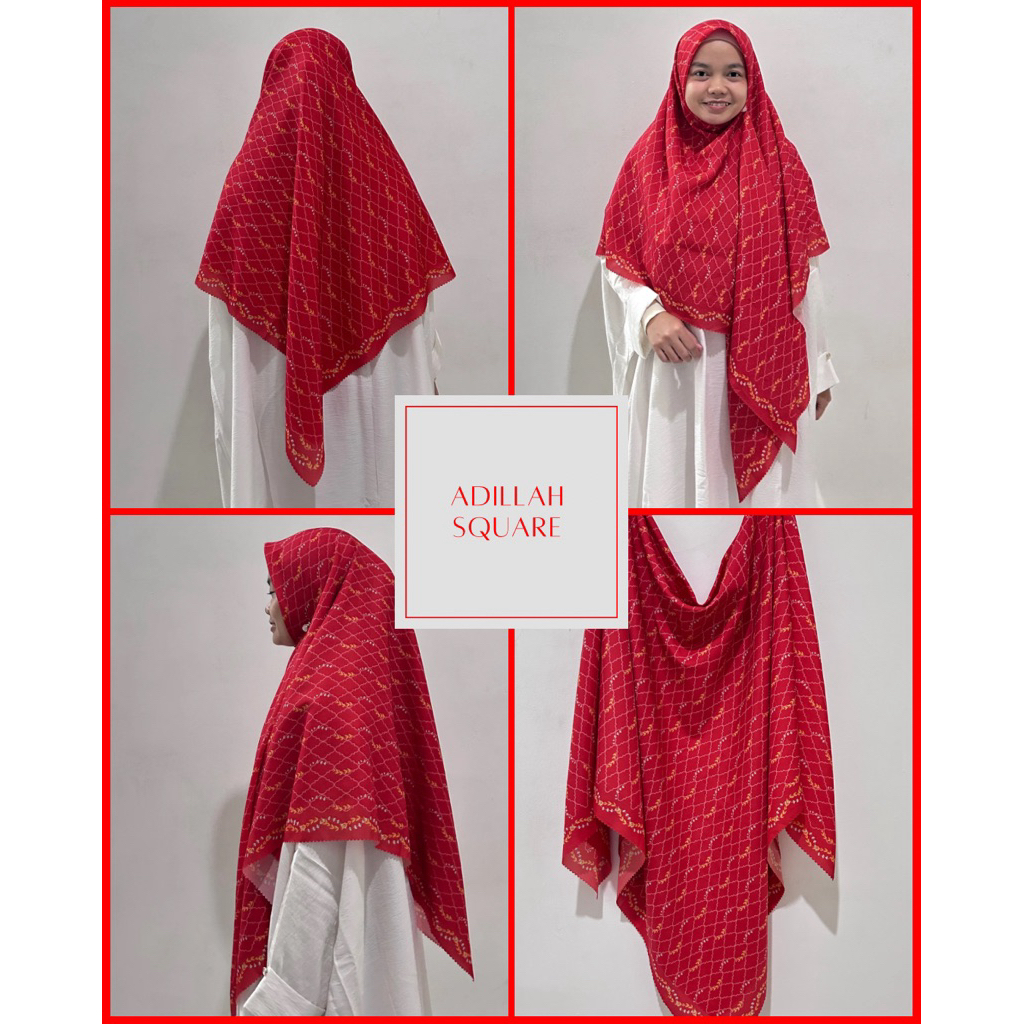 Jual [UK. 120 130 140 145 cm] Adillah Pattern Syar’i Hijab Syar’i ...