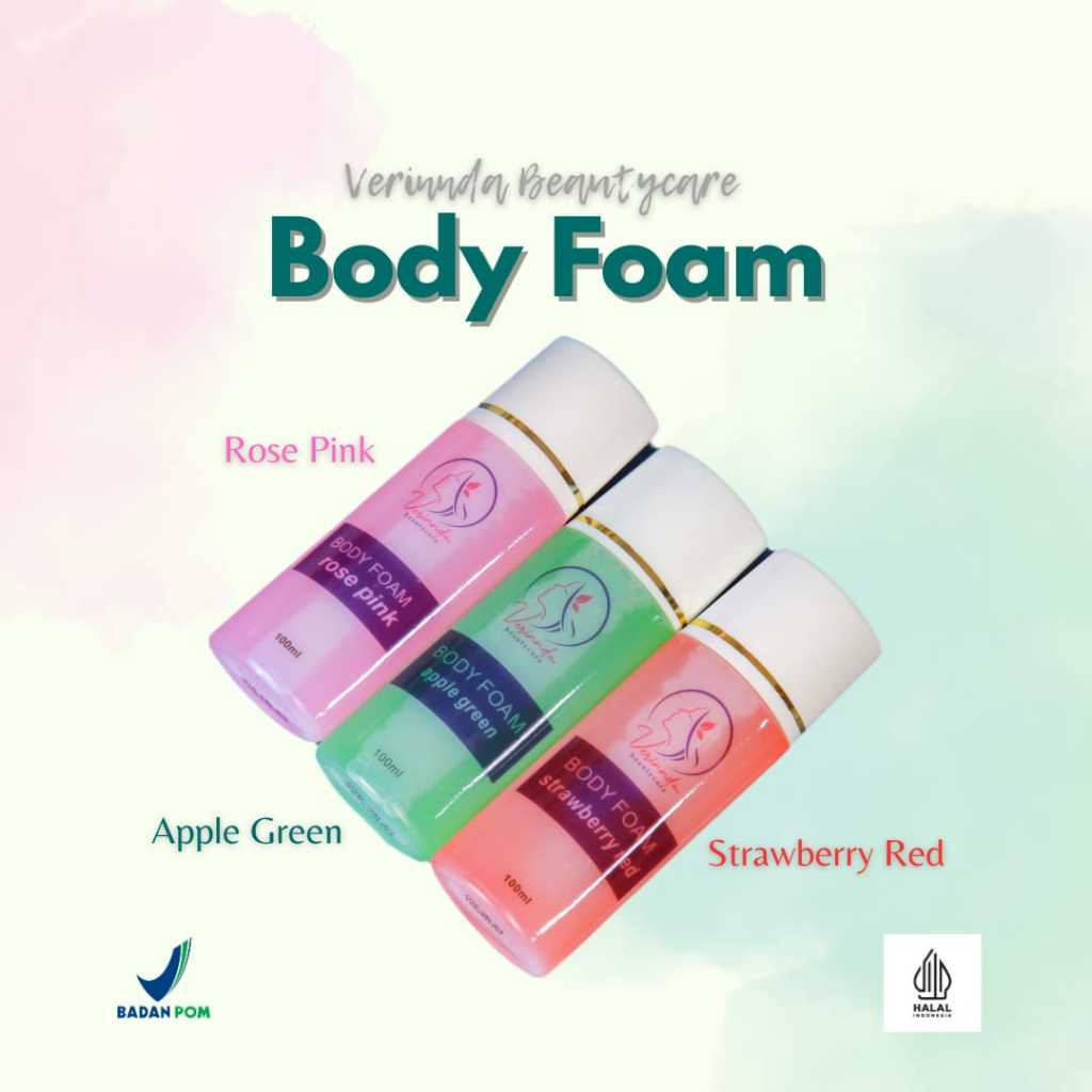 sabun pemutih badan Verinnda/body foam/sabun cair pemutih
