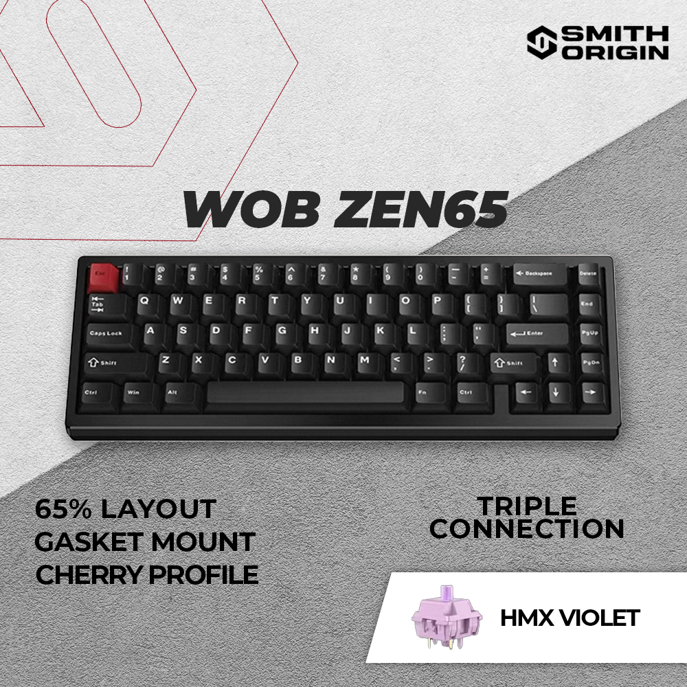 Jual WOB Zen65 Aluminium Trimode Wireless Mechanical Keyboard | Shopee ...