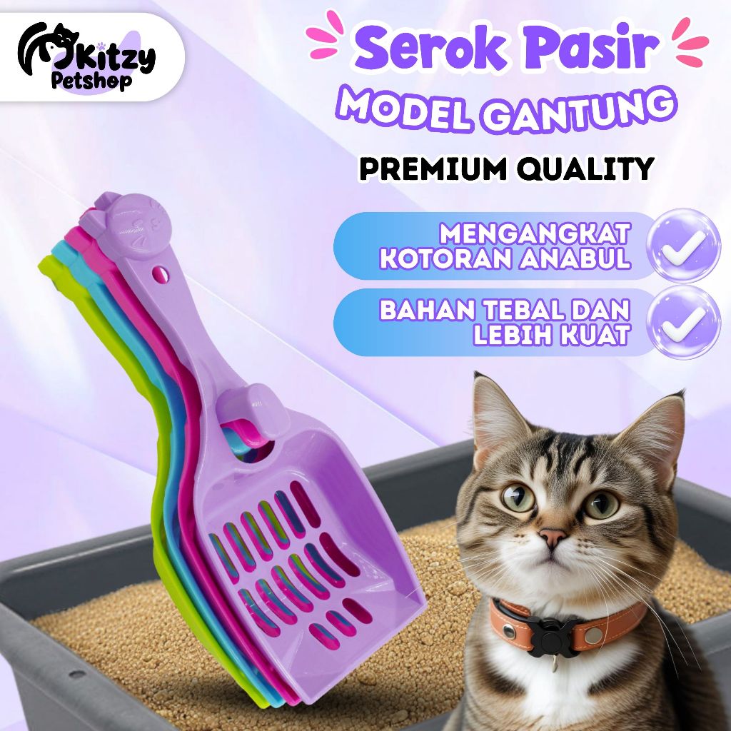 Jual Serok Pasir Kucing Scop Sekop Pup Skop Anabul Gagang Panjang KITZY ...