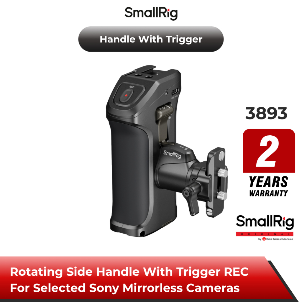 Jual Smallrig Rotating Side Handle with Trigger REC for Selected Sony ...