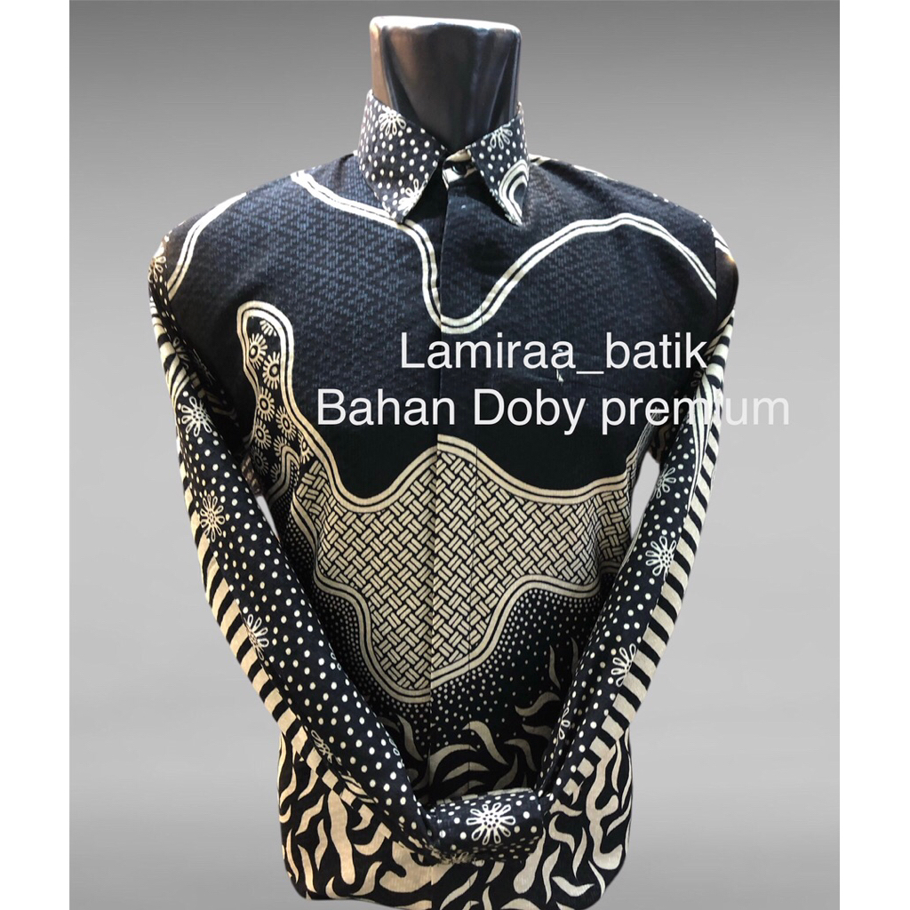 Jual Batik DOBY HITAM MOTIF ANYAR new sudah lapis furing herro premium ...