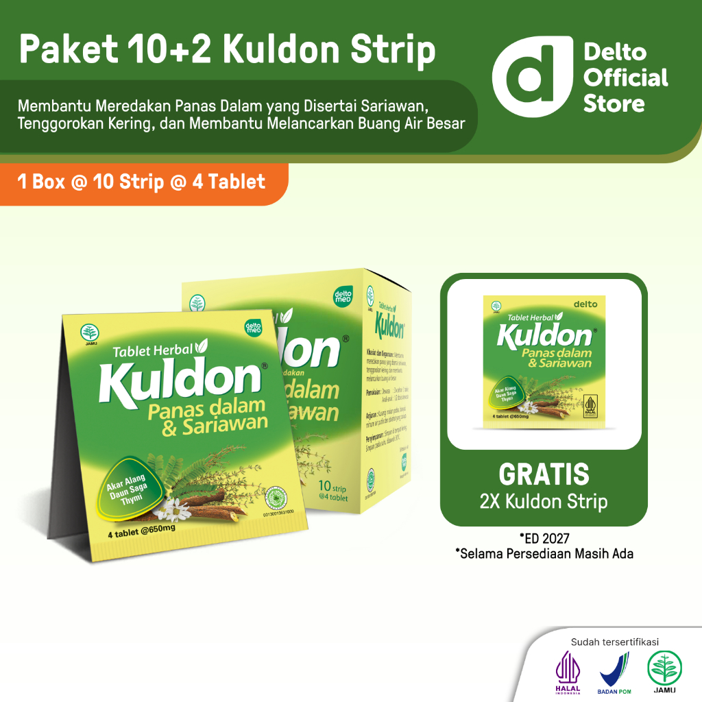 Jual Kuldon Tablet Herbal GRATIS Hadiah Special - Meredakan Panas Dalam ...