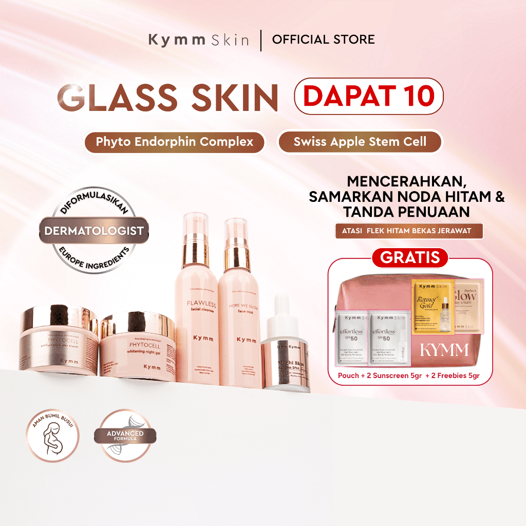 Jual [10pcs] [Free Pouch + 2 Sunscreen 5gr + 2 Freebies] KYMM SKIN ...
